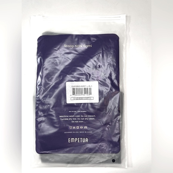 NWT Empetua Scoop Neck Cami Womens Adjustable Straps - Picture 4 of 8